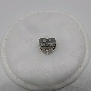 Kay Jewelers Charmed Memories #1 Wife Heart Charm